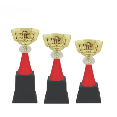 Metal Cup Trophy (GOLD RED) BAW30