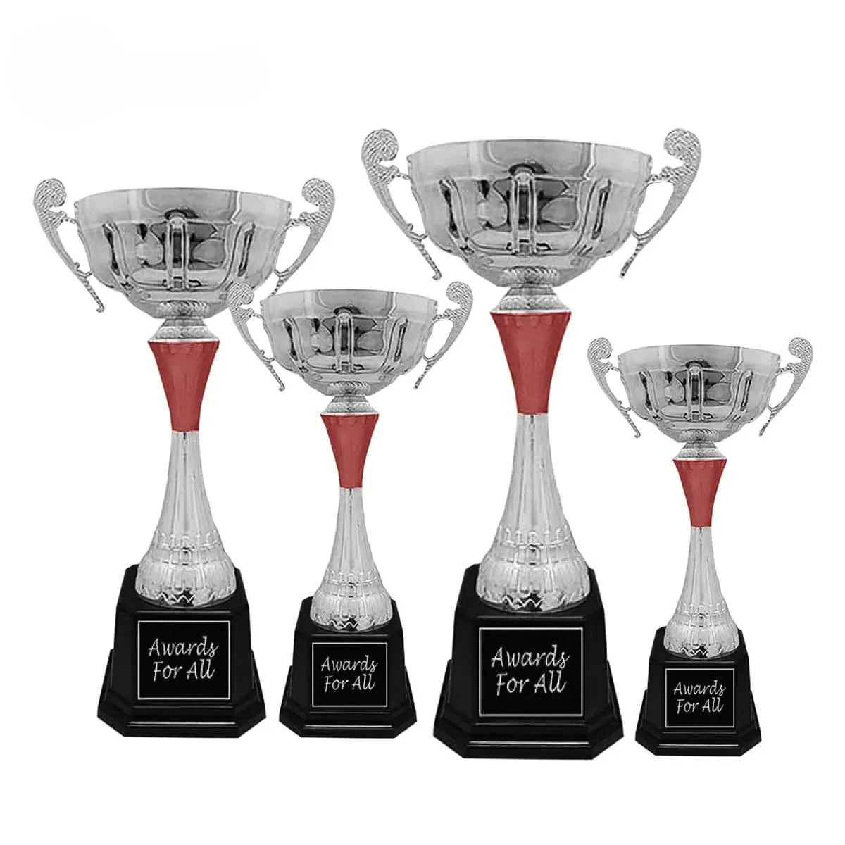 Metal Cup Trophy (SILVER RED) BAW691