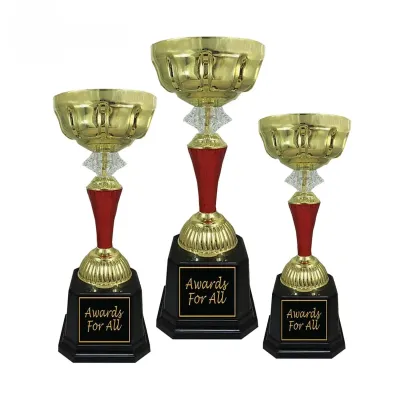 Metal Cup Trophy (GOLD RED) BAW696