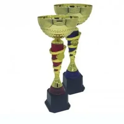 Metal Cup Trophy (GOLD RED / GOLD BLUE) BAW707