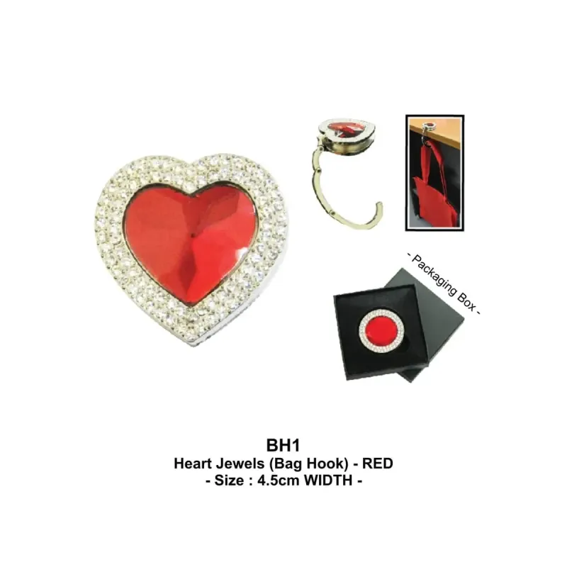 Heart Jewels Bag Hook BH1 mixed materials corporate gifts product image