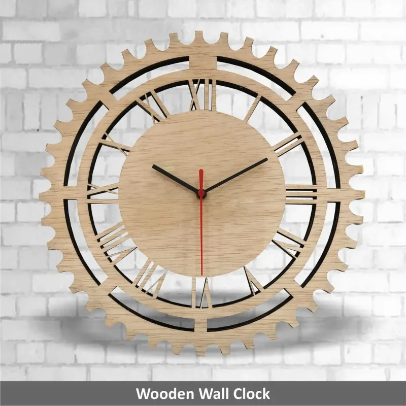 Wooden Wall Clock CL001 mixed materials product image