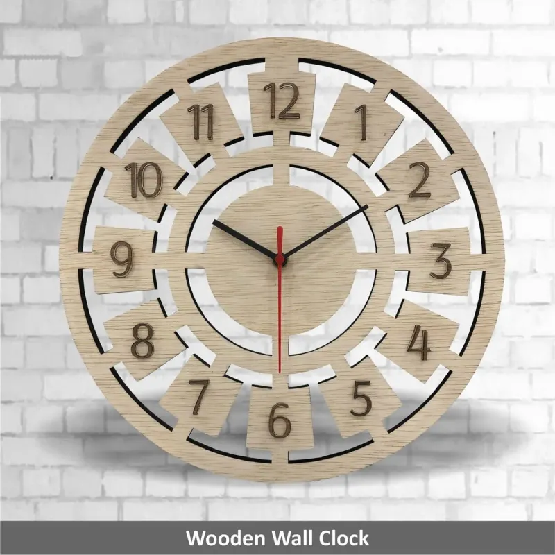 Wooden Wall Clock CL002 mixed materials product image