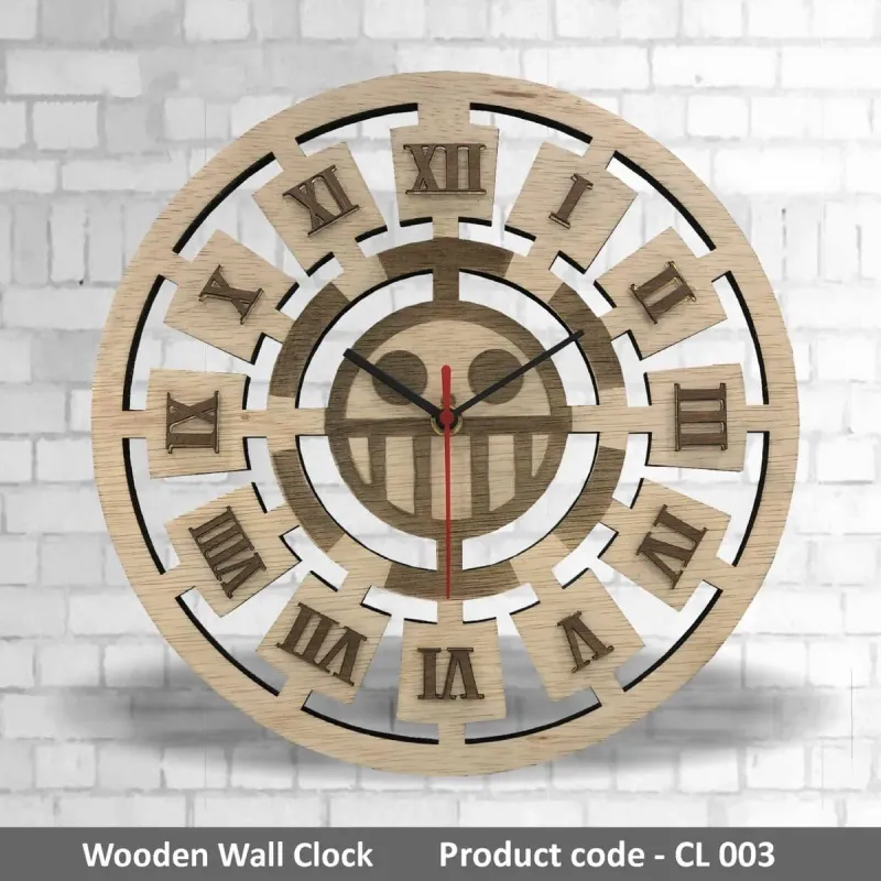 Wooden Wall Clock CL003 mixed materials product image