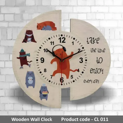 Wooden Wall Clock CL011