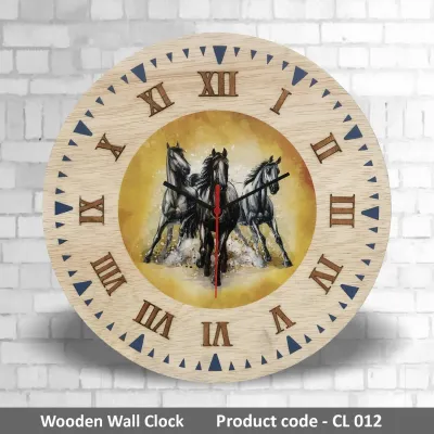 Wooden Wall Clock CL012