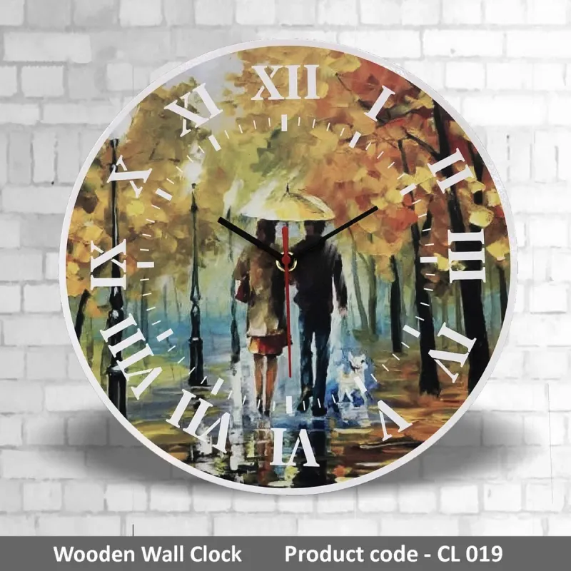Wooden Wall Clock CL019 mixed materials product image