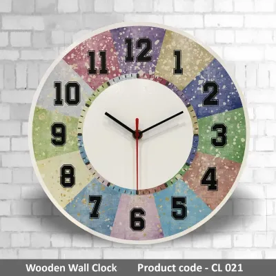Wooden Wall Clock CL021