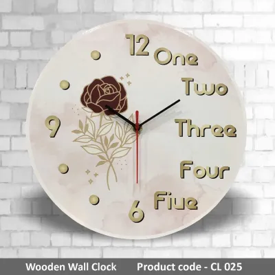 Wooden Wall Clock CL025