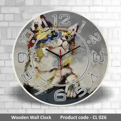 Wooden Wall Clock CL026