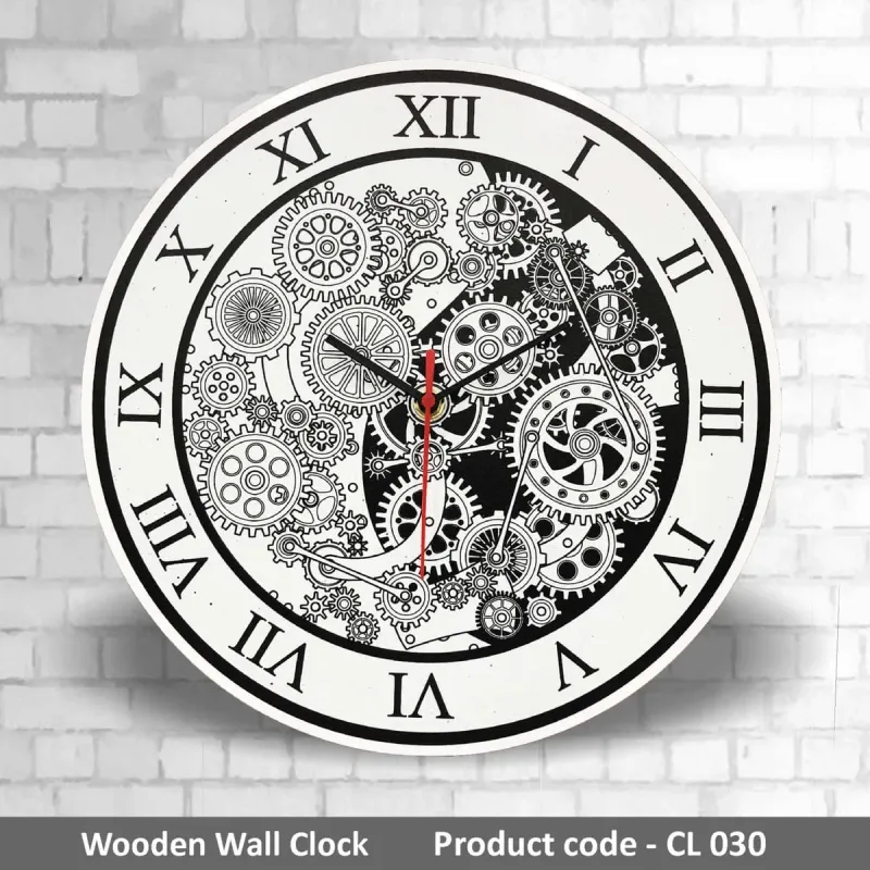 Wooden Wall Clock CL030 mixed materials product image