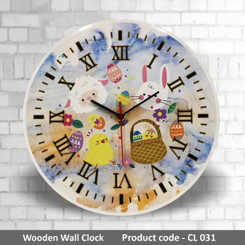 Wooden Wall Clock CL031 mixed materials product image