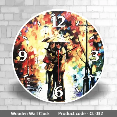 Wooden Wall Clock CL032