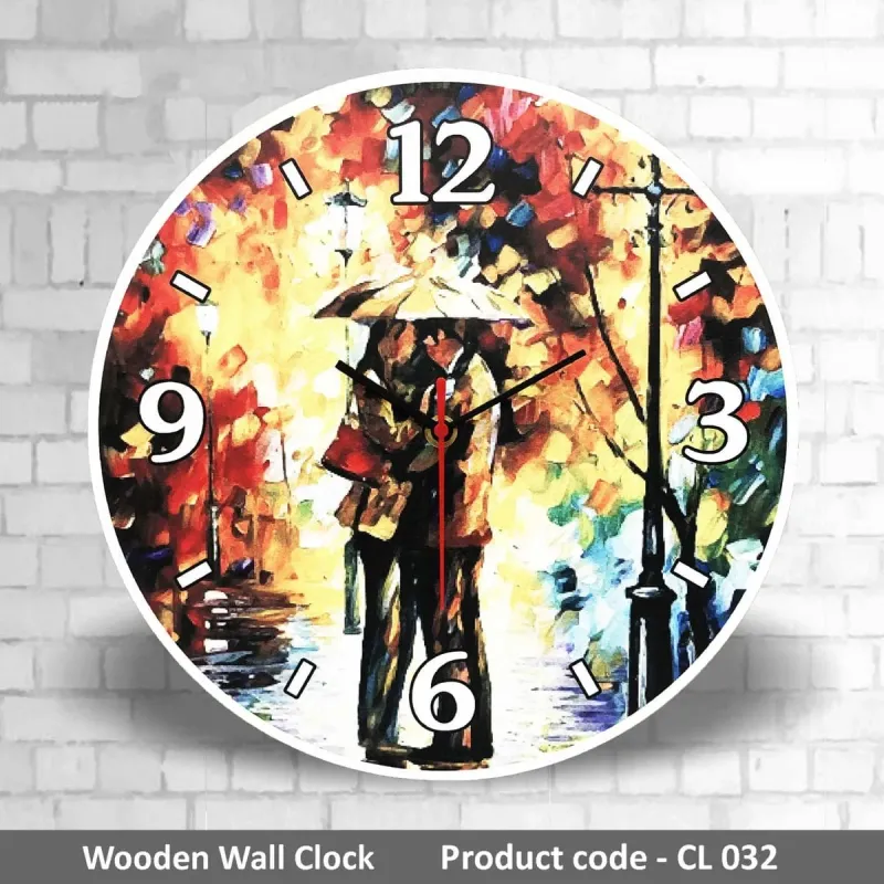 Wooden Wall Clock CL032 mixed materials product image