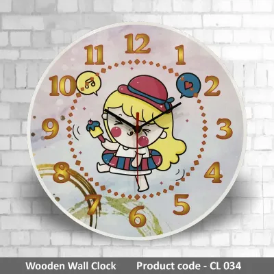 Wooden Wall Clock CL034