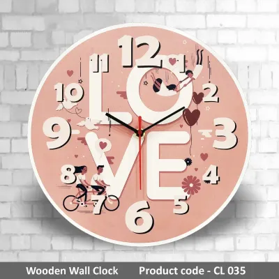 Wooden Wall Clock CL035