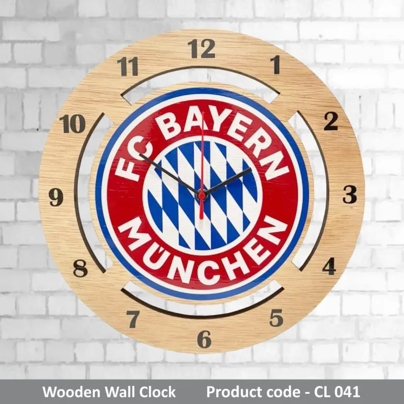 Wooden Wall Clock CL041 mixed materials product image