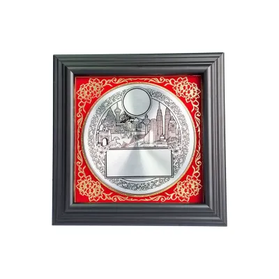Small Frame with Cultural Aluminum Plate (RED) EP120