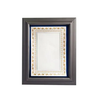 Wooden Plaque with Aluminum Plate (BLUE) EP139