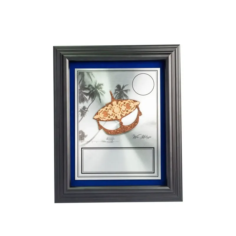 Wooden Frame with Multi Layer Wau (BLUE) EP152 product image