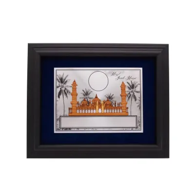 Wooden Frame with Multi Layer (Masjid Jamek) (BLUE) EP153