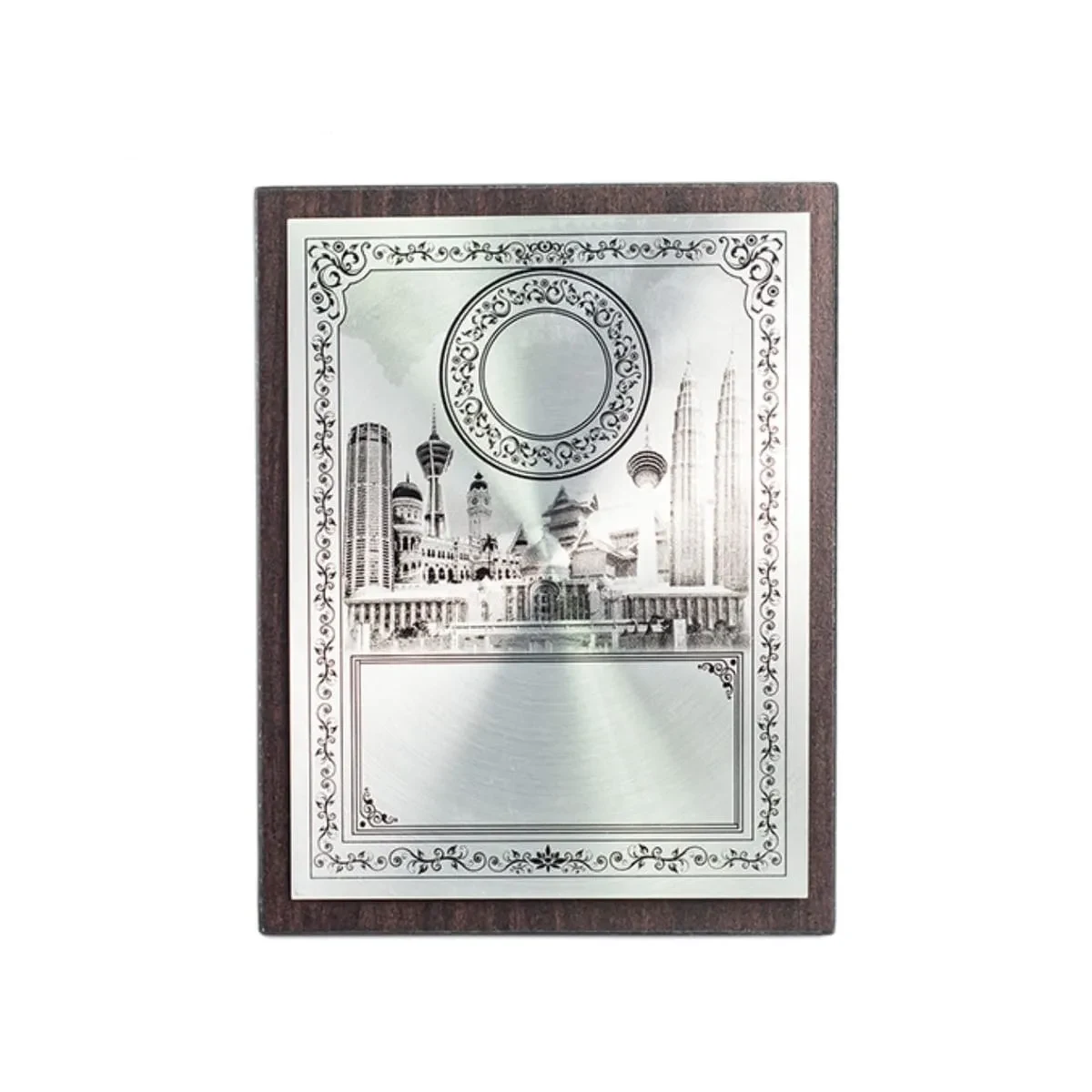 Plastic Stand with Cultural Aluminum Plate EP201