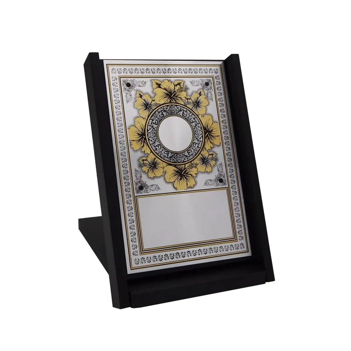 Wooden Box with Bunga Raya Aluminum Plate EP214 product image