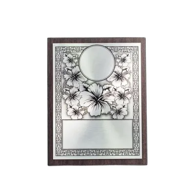 Plastic Stand with Bunga Raya Aluminum Plate EP222