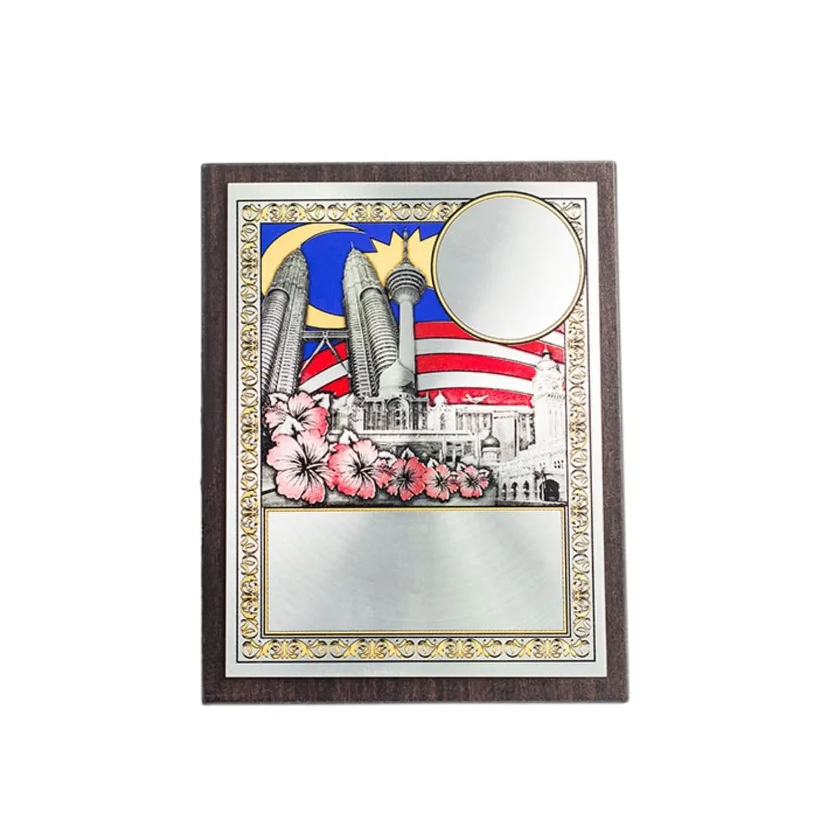 Plastic Stand with Cultural Aluminum Plate EP225