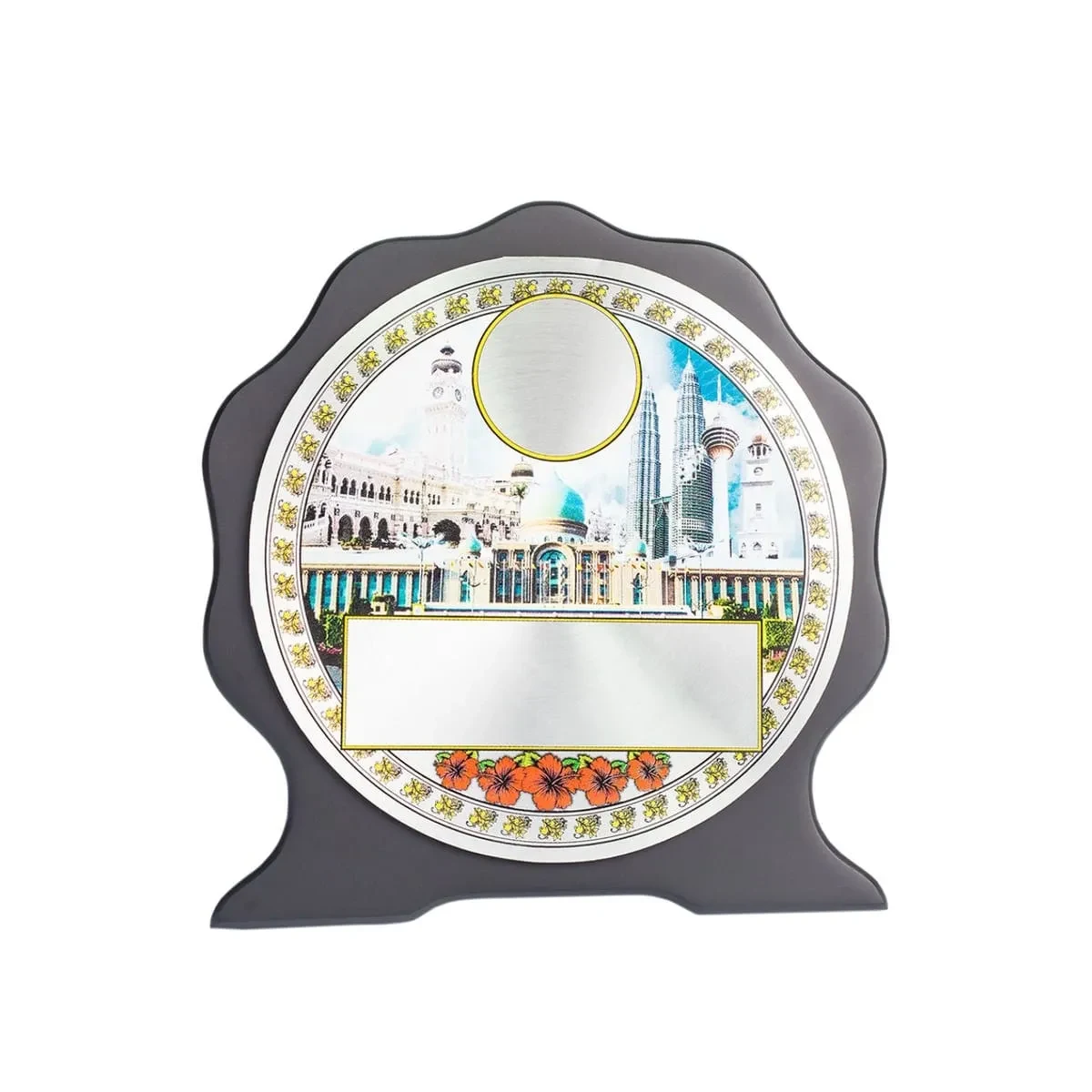 Wooden Plaque with Cultural Aluminum Plate EP233 product image