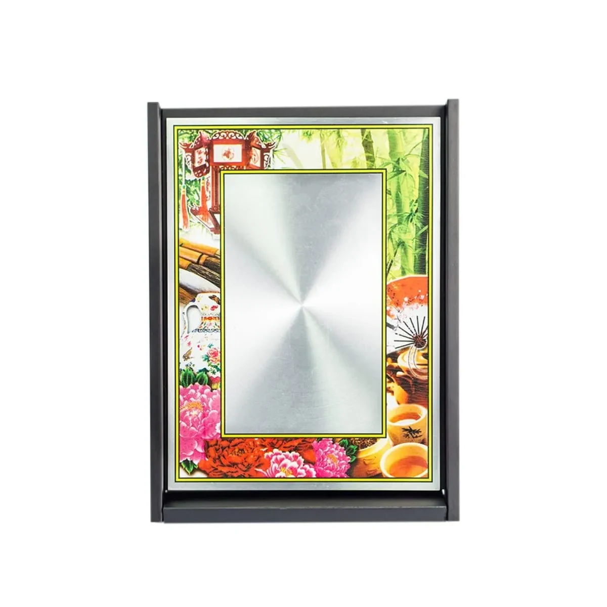 Wooden Box with Chinese Aluminum Plate EP262 product image