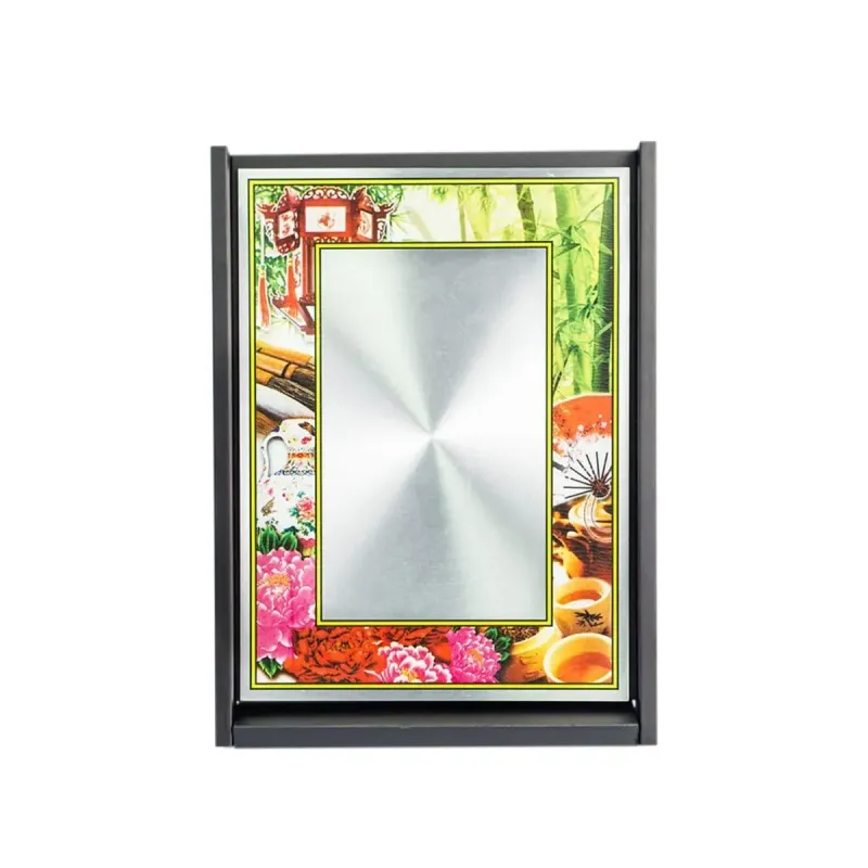 Wooden Box with Chinese Aluminum Plate EP262 product image