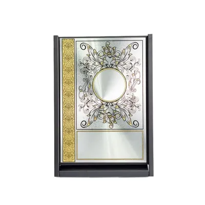 Wooden Box with Bunga Aluminum Plate EP295