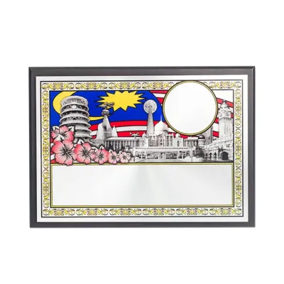 Wooden Plaque with Aluminum Plate EP301