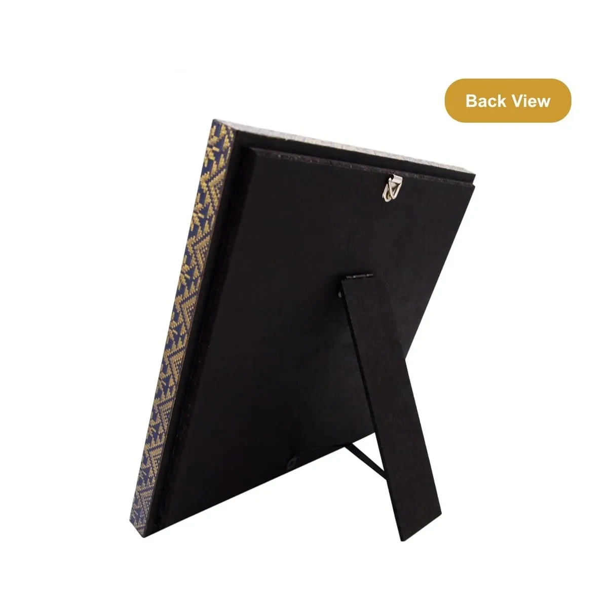 Songket Frame with Bunga Raya Aluminum Plate (BLUE) EP310 wooden plaques product image 2