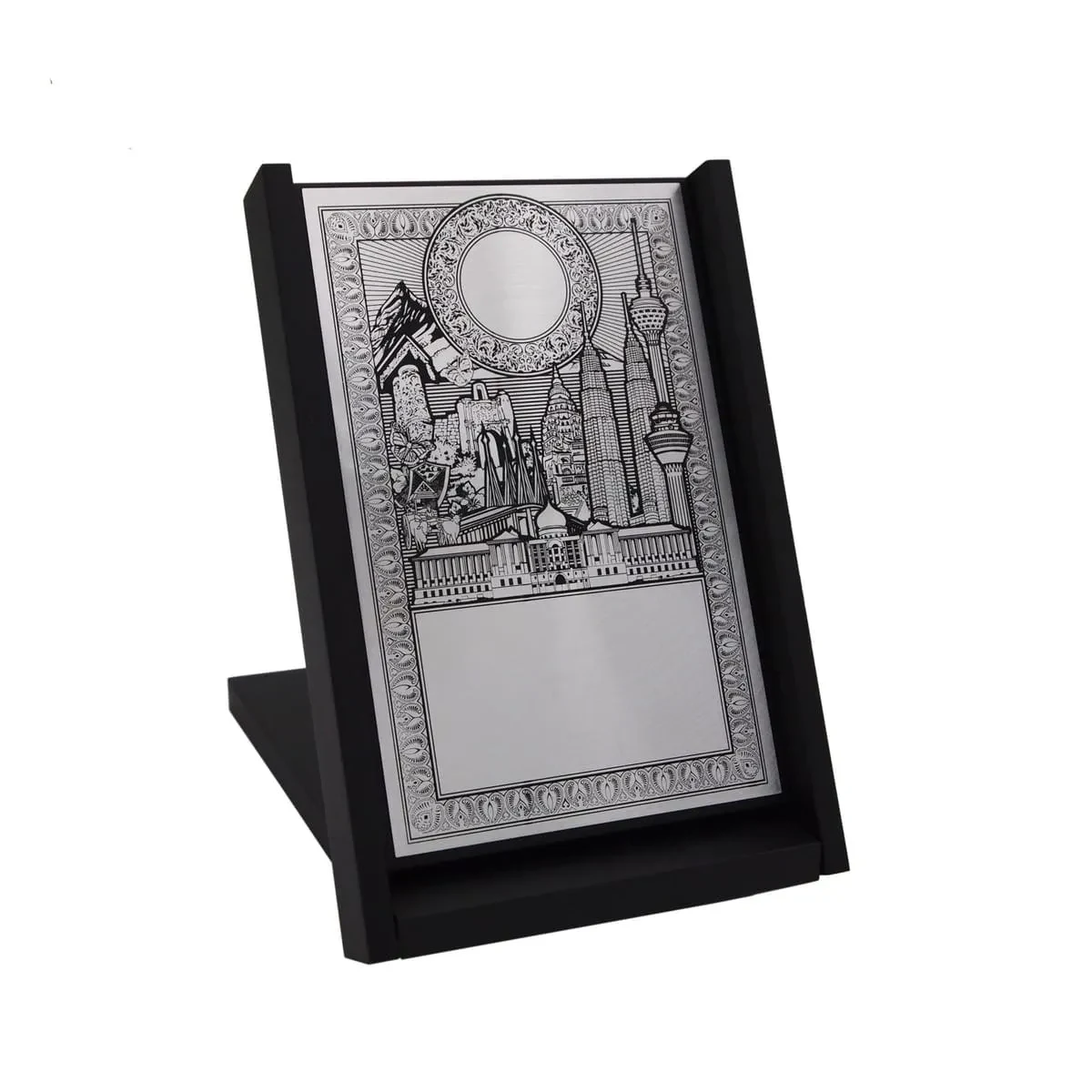 Wooden Box with Cultural Aluminum Plate EP56 product image