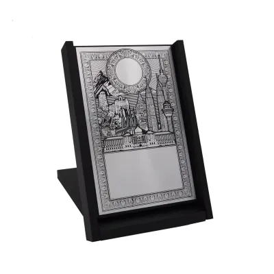 Wooden Box with Cultural Aluminum Plate EP56