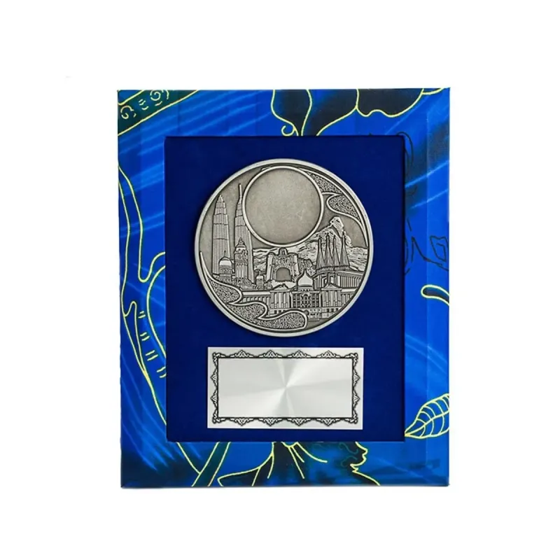 Batik Wooden Plaque with Zinc Alloy (BLUE) EP654 product image