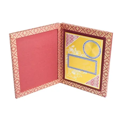 Songket Book with Gold Sticker (MAROON) EP668