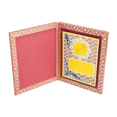 Songket Book with Gold Sticker (MAROON) EP669