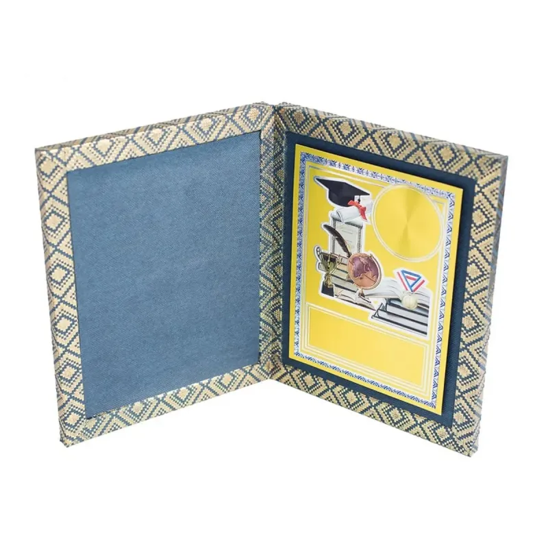 Songket Book with Gold Sticker (BLUE) EP670 wooden trophies product image