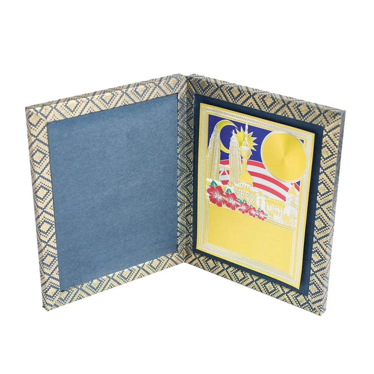 Songket Book with Gold Sticker (BLUE) EP671
