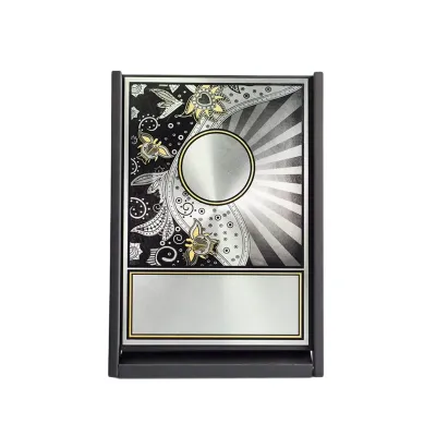 Wooden Box with Bunga Aluminum Plate EP684