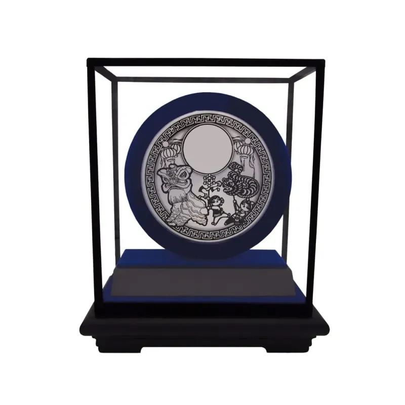 Chinese Aluminium Plate on Acrylic Casing (BLUE) EP7013 mixed materials corporate gifts product image