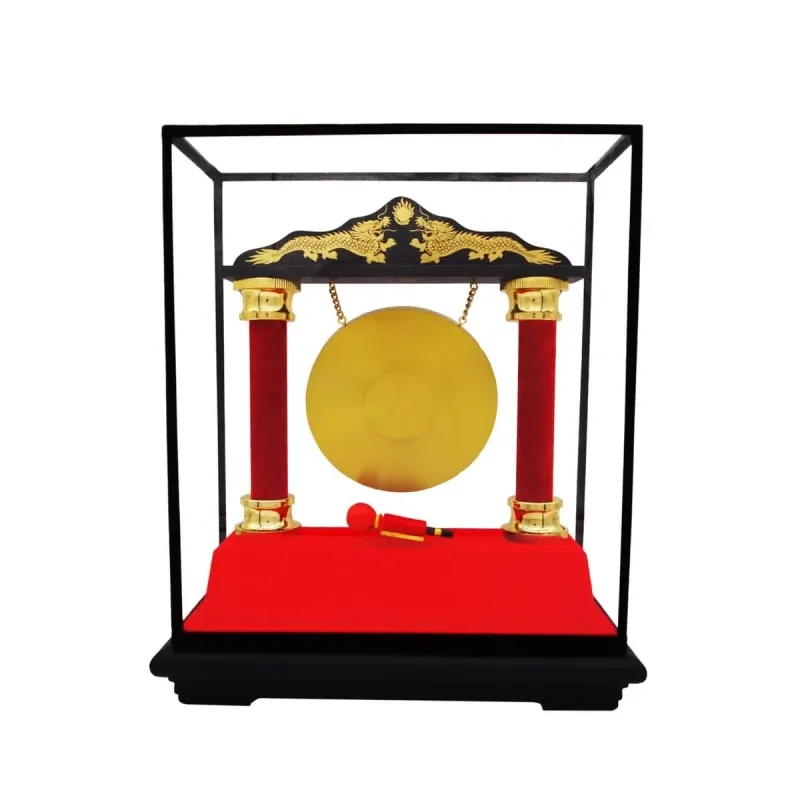 Chinese Drum on Acrylic Casing EP7030 mixed materials corporate gifts product image
