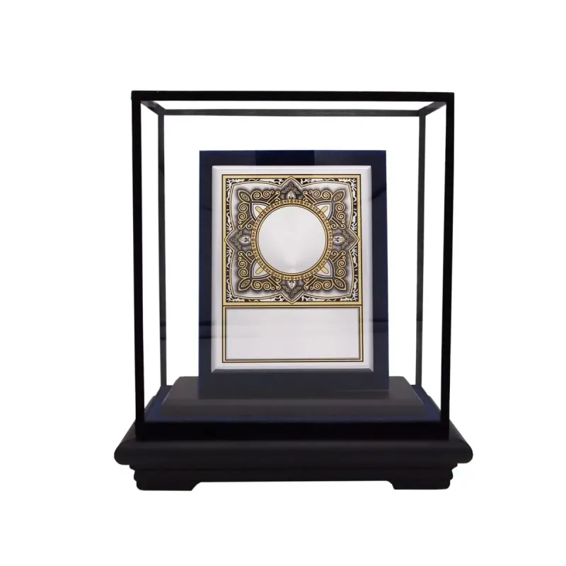 Batik Aluminium Plate on Acrylic Casing (BLUE) EP7032 mixed materials corporate gifts product image