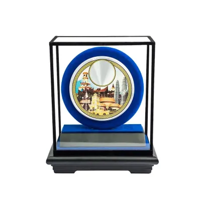Aluminium Plate on Acrylic Casing (BLUE) EP7042