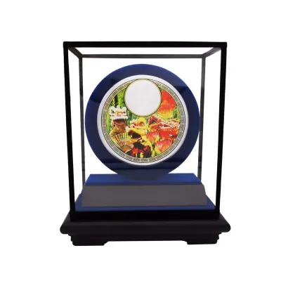 4" Chinese Aluminium Plate on Acrylic Casing (BLUE) EP7043