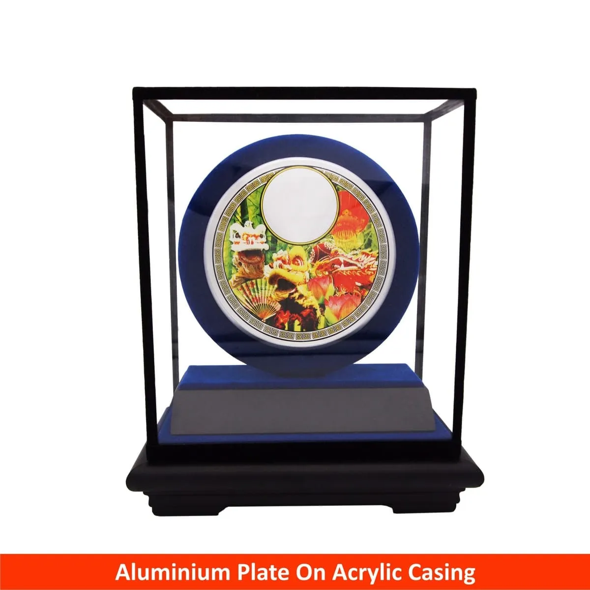 4" Chinese Aluminium Plate on Acrylic Casing (BLUE)