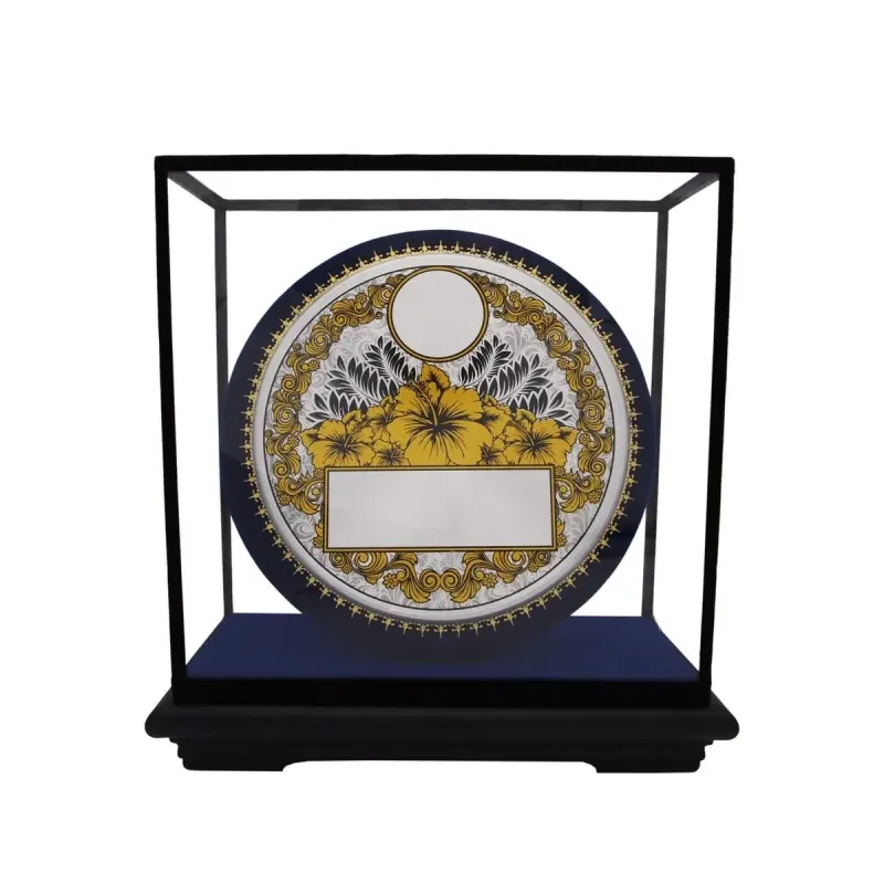 Batik Aluminium Plate on Acrylic Casing (BLUE) EP7052 mixed materials corporate gifts product image